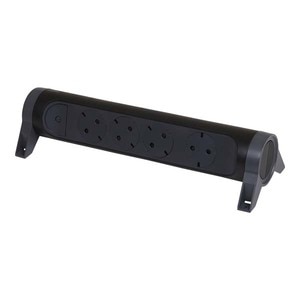 Multipriza LEGRAND L694545, 4 prize, negru-gri inchis