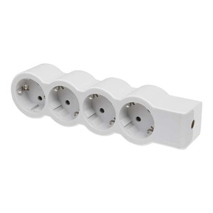 Multipriza LEGRAND L694575, 4 prize, alb-gri deschis