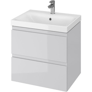 Set masca si lavoar Cersanit Moduo, 59.5 x 44.7 x 62 cm, gri