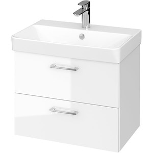 Set masca si lavoar Cersanit Lara Mille Slim, 59.4 x 37.5 x 46 cm, alb