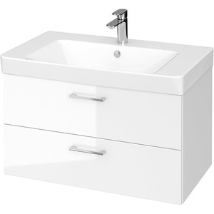 Set masca si lavoar Cersanit Lara Mille, 79.4 x 44.7 x 45.2 cm, alb