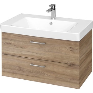 Set masca si lavoar Cersanit Lara Mille, 79.4 x 44.7 x 45.2 cm, nuc