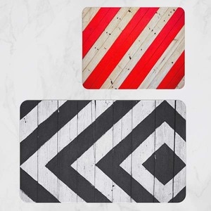 Set 2 covorase baie Red & Black, 60 x 90 cm, 40 x 60 cm, multicolor