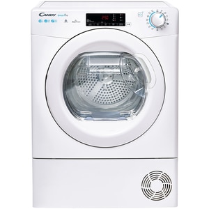 Uscator de rufe CANDY CSOE H10A2TE-S, Pompa de caldura, 10 kg, 14 programe, Clasa E, Wi-Fi, alb