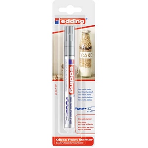 Marker permanent cu vopsea EDDING 750, corp metalic, 2-4 mm, argintiu