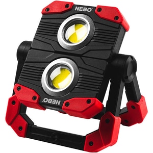 Lampa de lucru LED NEBO Omni 2000 NE0015, 2000 lumeni, IP54, Acumulator 4000 mAh, rosu-negru