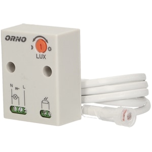 Senzor crepuscular ORNO OR-CR-233, cu sonda externa, IP65, alb