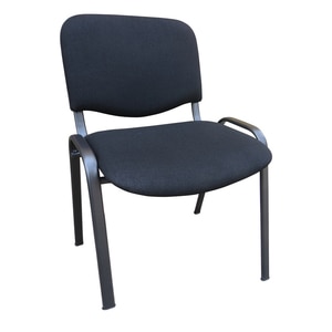 Scaun birou vizitator NIKY, stofa, negru