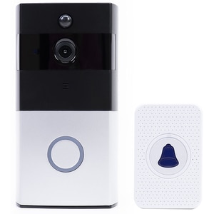 Interfon video Wireless Smart PNI SafeHome PT710B, HD 1080p, Sonerie, alb-negru