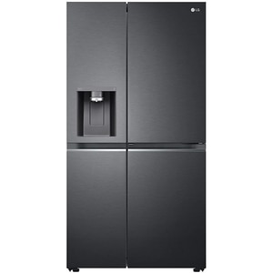 Side by Side LG GSJV91MCAE, Total No Frost, 635 l, H 179 cm, Clasa E, Dozator apa UVnano, DoorCooling+, ThinQ, negru