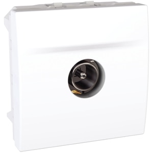 Priza TV SCHNEIDER MGU3.462.18, 2 module, IP20, alb