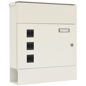 Cutie postala ROTTNER Globe, inchidere cheie, 361 x 425 x 110mm, alb