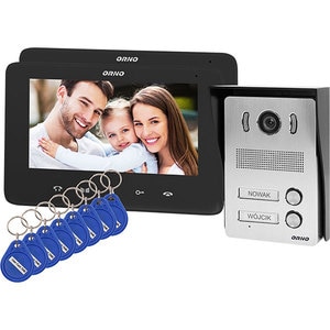 Interfon video cu fir ORNO OR-VID-VP-1071/B, LCD, 7 inch, gri-negru