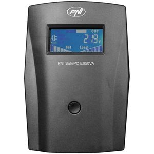 Unitate UPS PNI SafePC E650VA, 650VA, LCD, Schuko