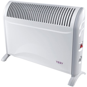 Convector electric de podea TESY CN 214 ZF, 2000W, Termostat reglabil, alb
