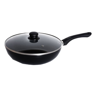 Tigaie Wok non-stick MYRIA MY4419, 28cm, aliaj aluminiu, negru