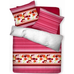 Lenjerie de pat Bubbles, 2 persoane, 100% bumbac, 180 x 220 cm, 3 piese