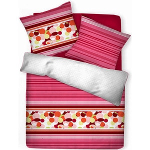 Lenjerie de pat Bubbles, 2 persoane, 100% bumbac, 220 x 200 cm, 3 piese