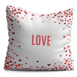 Perna decorativa Love Hearts, 40 x 40 cm, multicolor