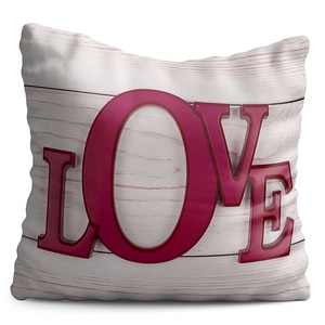 Perna decorativa Love, 40 x 40 cm, multicolor