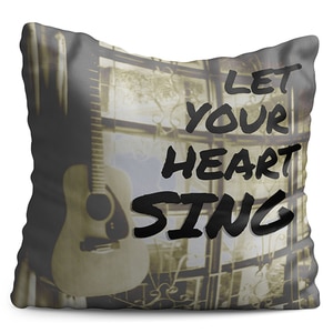 Perna decorativa Music, 40 x 40 cm, multicolor