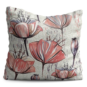 Perna decorativa Poppies, 40 x 40 cm, multicolor
