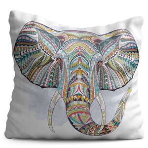 Perna decorativa Elephant, 40 x 40 cm, multicolor