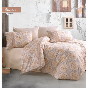 Lenjerie de pat Roses, 1 persoana, 100% bumbac, 160 x 220, 3 piese