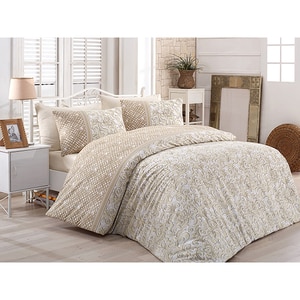 Lenjerie de pat Romantic, 1 persoana, 100% bumbac, 160 x 220, 3 piese