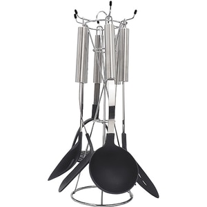 Set ustensile bucatarie MYRIA MY4199, 7 piese, otel, argintiu