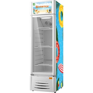 Vitrina frigorifica VORTEX VDC21SWH01M, 213 l, H 174.7 cm, Clasa B, alb