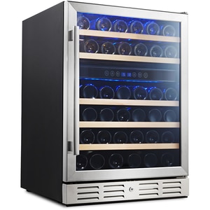 Racitor de vinuri incorporabil VORTEX VWC15NBK01G, 46 sticle, H 84 cm, Clasa G