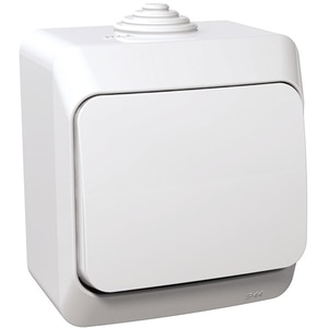 Intrerupator standard SCHNEIDER WDE000510, aparent, 10A, IP44, alb