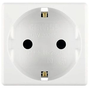 Priza electrica GEWISS GW20265DY01, interior, incastrat, IP20, 16A, alb