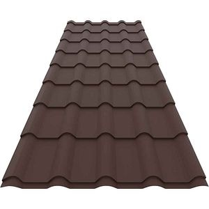 Placa metalica BASIC RAL 8017, 1.18 x 2.2 m, maro mat