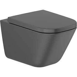 Vas WC ROCA Gap A34H735080, portelan, 34.7 x 54 x 34.5 cm, negru