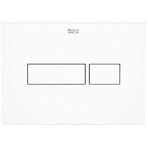 Clapeta actionare ROCA Duplo Nova PL NV1 A890220200, dubla actionare, alb lucios