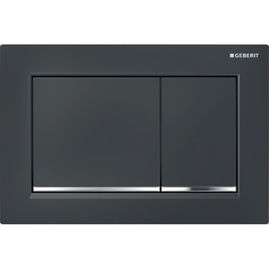 Clapeta actionare GEBERIT Omega 30 115080KM1, dubla actionare, negru-crom