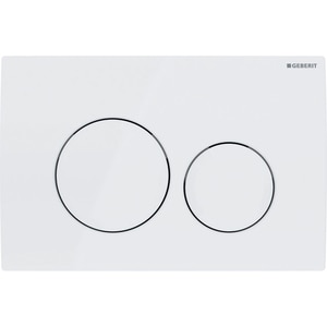 Clapeta actionare GEBERIT Delta 20 115127111, dubla actionare, alb