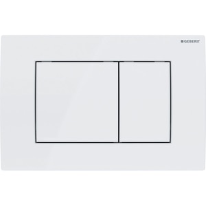 Clapeta actionare GEBERIT Delta 30 115137111, dubla actionare, alb