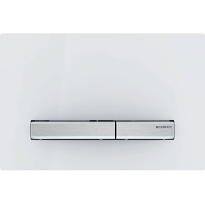 Clapeta actionare GEBERIT Sigma 50 115788112, dubla actionare, alb-crom