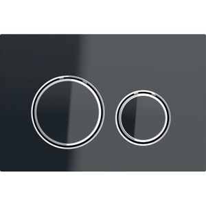 Clapeta actionare GEBERIT Sigma 21 115884SJ1, dubla actionare, negru-crom