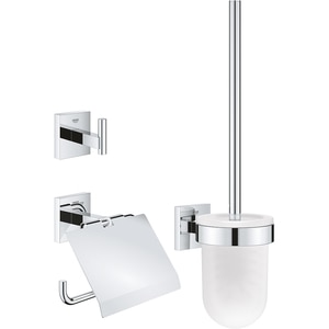 Set accesorii baie GROHE Start Cube 41123000, 3 accesorii, crom