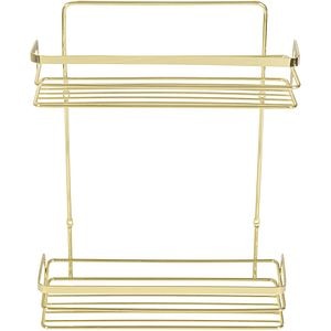 Etajera baie BISK Niagara 05772, 2 polite, auriu