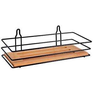 Etajera baie BISK Plain, 23 cm, maro-negru