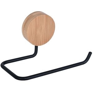 Suport hartie igienica BISK Plain Plus 08116, maro-negru