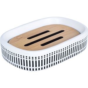 Savoniera BISK Etno 08192, alb-negru