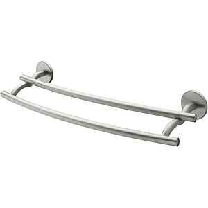 Suport prosop dublu BISK Virginia 72087, 61 cm, argintiu