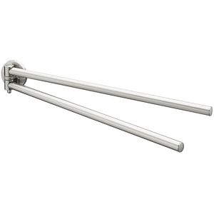 Suport prosop dublu BISK Virginia 72126, 48 cm, argintiu