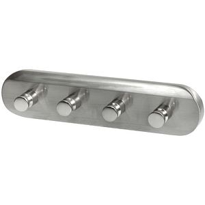 Cuier baie BISK Virginia 72142, 4 agatatoare, argintiu